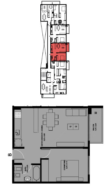 piso 1 al 8 - 2 amb mobile b